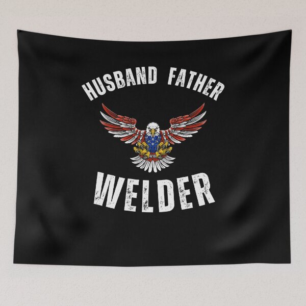 Item preview, Husband Father Welder blue collar cool eagle Patriotic designed and sold by snowry.