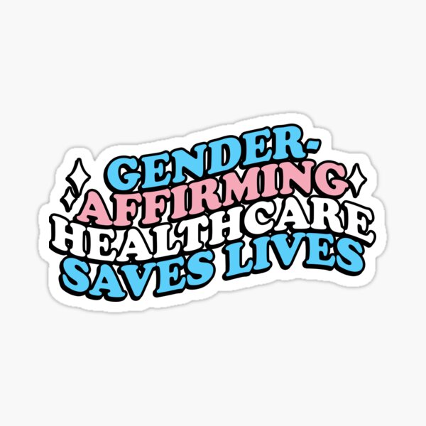 Vista previa del artículo con la obra «La atención sanitaria que afirma el género salva vidas», diseñado y vendido por ninthstreet.