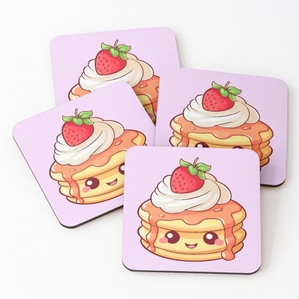 Item preview, Cute Kawaii Pancake with Whipped Cream and Strawberry designed and sold by AnyMar2023.