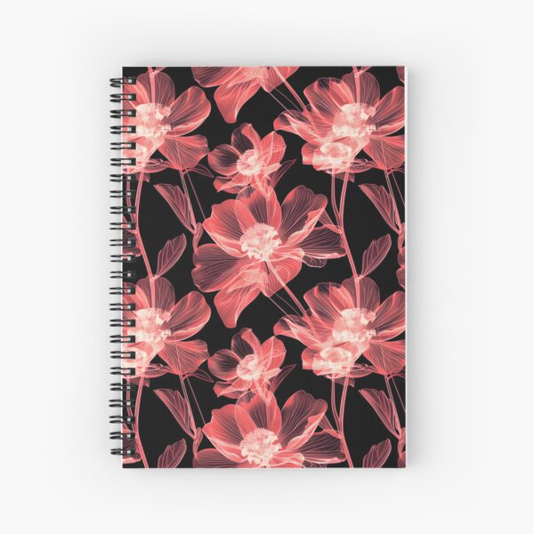 Item preview, Pink Xray Floral Monochromatic Pattern designed and sold by Lakeshore Studio.