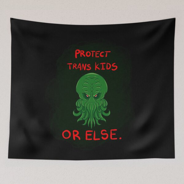 Item preview, Cthulhu: Protect trans kids designed and sold by Billy-the-Kit.