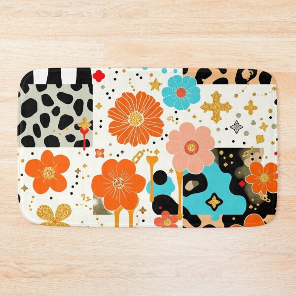 Item preview, Abstract floral Patchwork  designed and sold by Roxburylane.