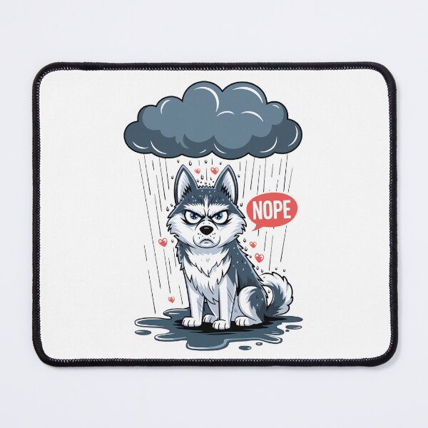 Item preview, Grumpy Husky – Nope, Not Today designed and sold by WildlifeInc.