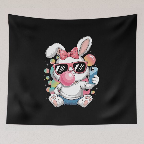 Item preview, Cute Bunny Selfie Bubblegum Aesthetic Easter Day Costume  designed and sold by diyoor.