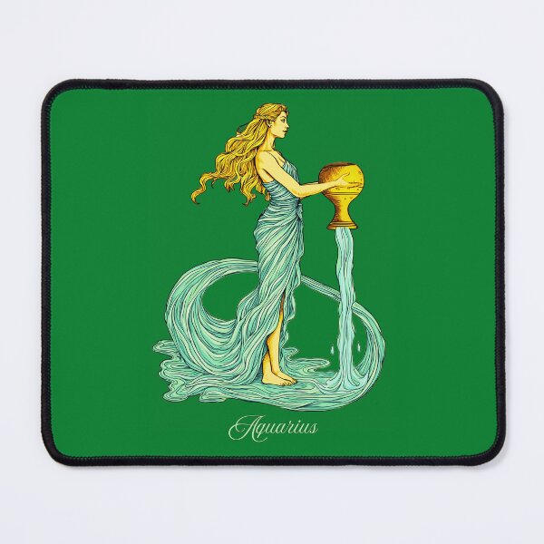 Item preview, Aquarius Zodiac Sign, Woman with Flowing Water designed and sold by Marymarice.