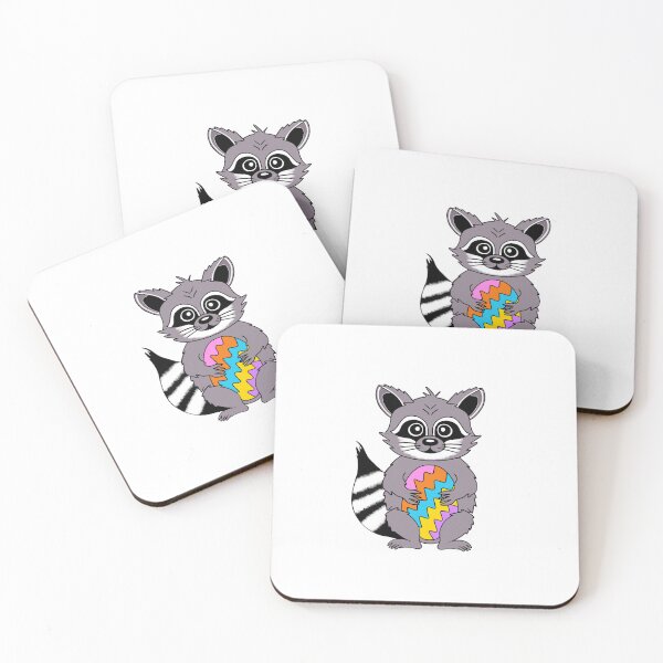 Item preview, Easter Humor Raccoon designed and sold by Sartoris Art.