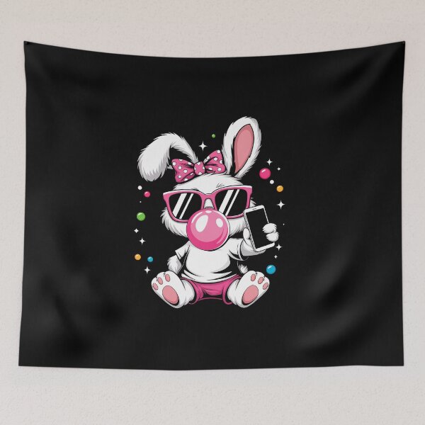 Item preview, Cute Bunny Selfie Bubblegum Aesthetic Easter Day Costume designed and sold by diyoor.