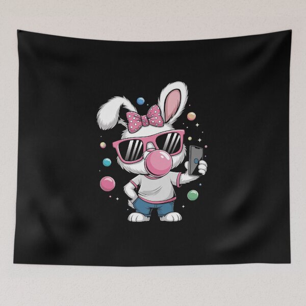 Item preview, Cute Bunny Selfie Bubblegum Aesthetic Easter Day Costume designed and sold by diyoor.