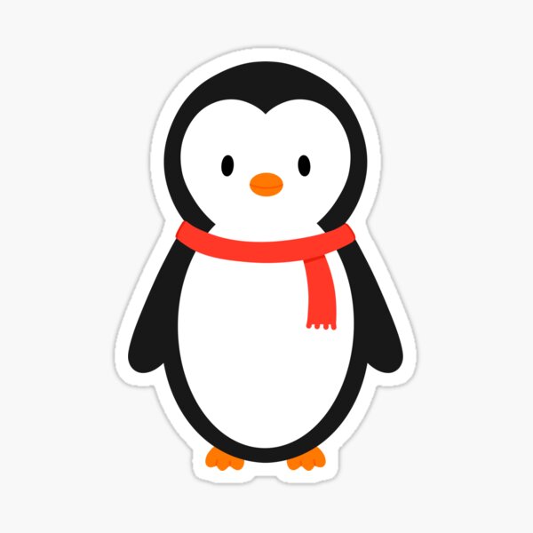Item preview, Penguin Wearing A Scarf designed and sold by PixelPalmPrints.