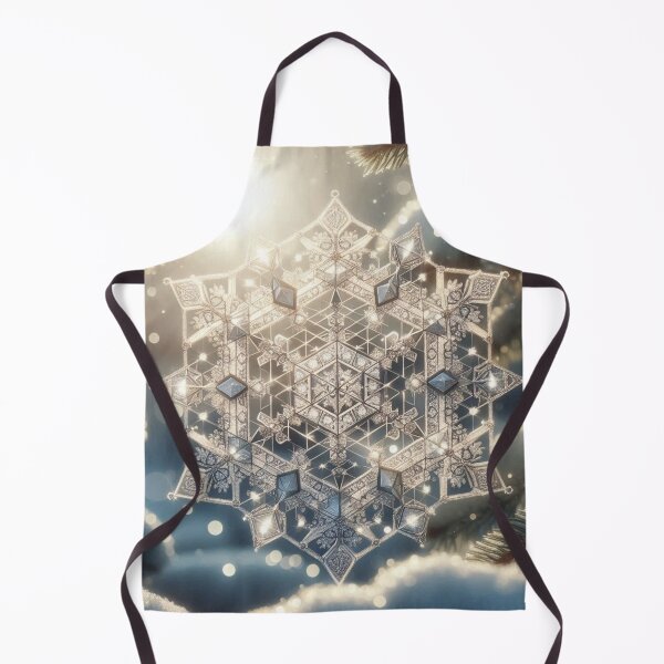 Item preview, geometric decorative patterns made of snowflakes designed and sold by Dogandesighn.