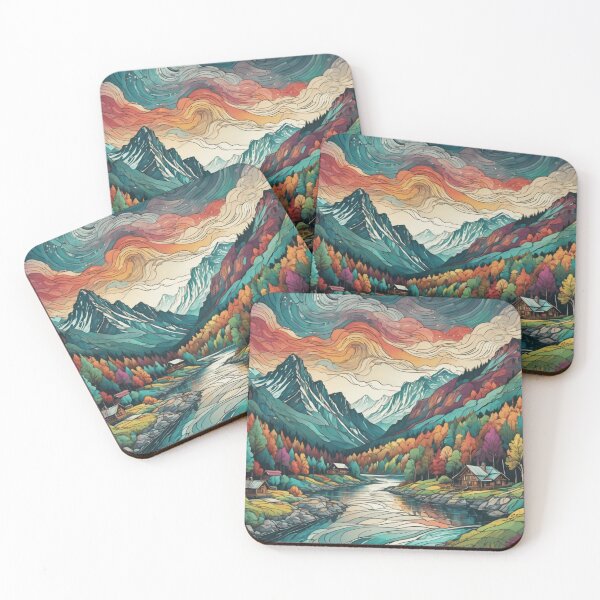Item preview, Rocky Mountains camp site designed and sold by DesignerChic111.