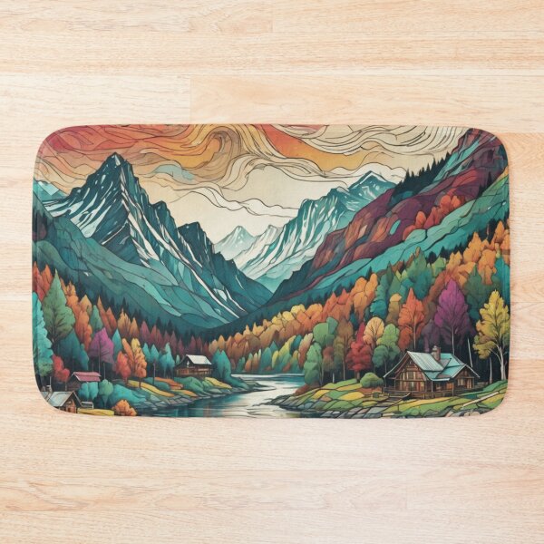 Item preview, Rocky Mountains camp site designed and sold by DesignerChic111.