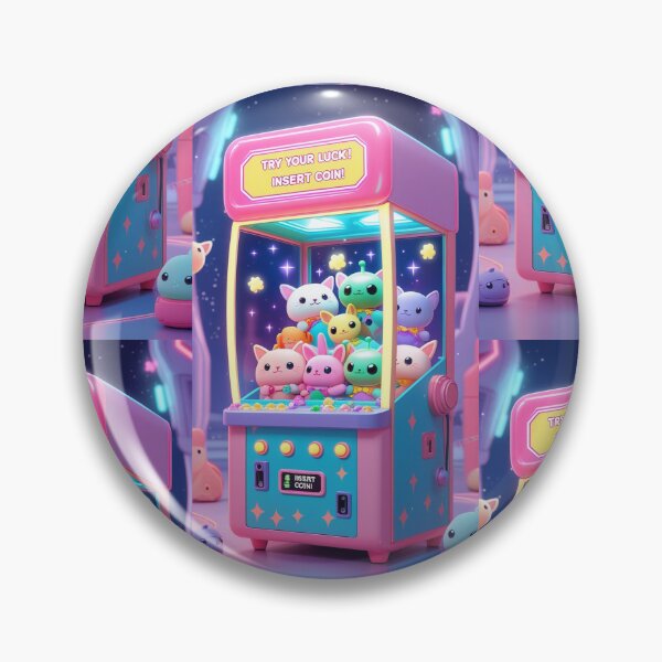 Item preview, Kawaii Claw Machine Arcade | Cute Pastel Plushie Grabber Digital Art designed and sold by OPURA.