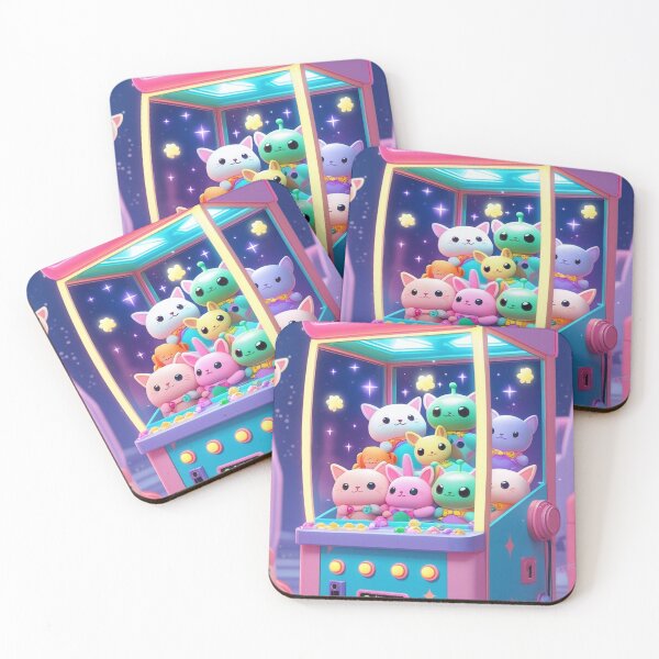 Item preview, Kawaii Claw Machine Arcade | Cute Pastel Plushie Grabber Digital Art designed and sold by OPURA.