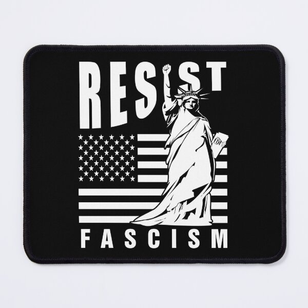 Item preview, Resist Fascism Statue of Liberty USA Flag FDT Stickers designed and sold by EthosWear.