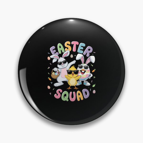 Item preview, Groovy Funny Rabbit Egg Chick Easter Squad Day Mens Boys Kid 1 designed and sold by diyoor.