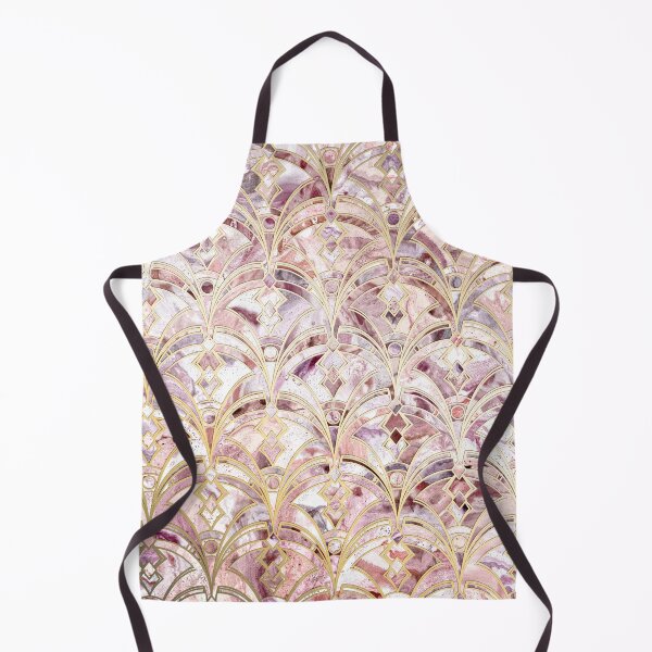 Item preview, Dusty Rose and Coral Art Deco Marbling Pattern designed and sold by micklyn.