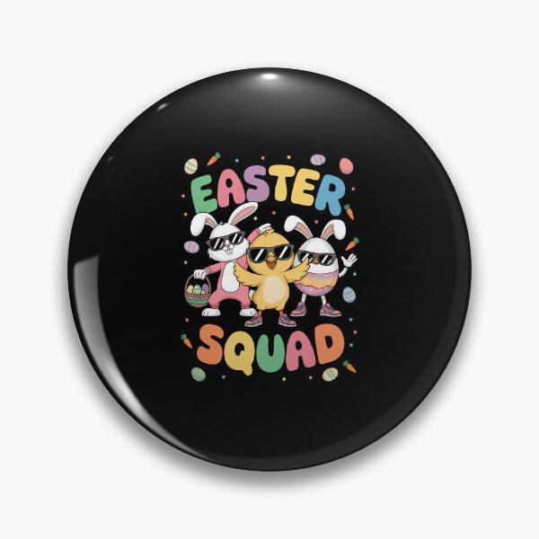 Item preview, Groovy Funny Rabbit Egg Chick Easter Squad Day Mens Boys Kid  designed and sold by diyoor.