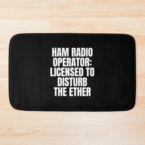 Item preview, Ham Radio Operator Licensed to Disturb the Ether - Funny Ham Radio designed and sold by FarmOfCuties.