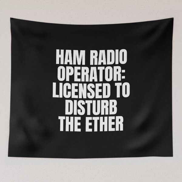 Item preview, Ham Radio Operator Licensed to Disturb the Ether - Funny Ham Radio designed and sold by FarmOfCuties.