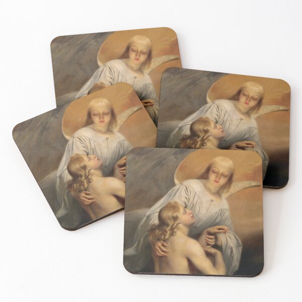 Item preview, An Angel Brings the Dead Body of Abel to Heaven by Edouard Dujardin designed and sold by InnerCitadel.