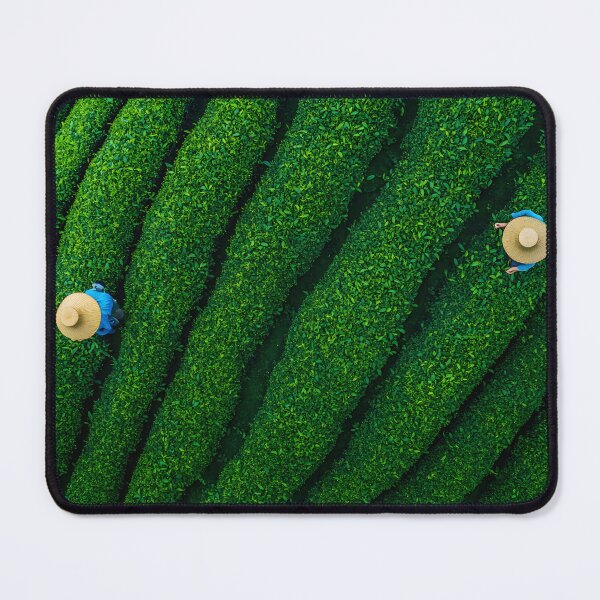 Item preview, Lush Green Tea Plantation With Farmers Picking Leaves designed and sold by Artessie.
