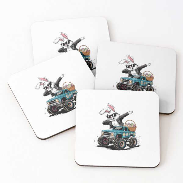Item preview, Dabbing Bunny Happy Easter Monster Truck Mens Kids Boys designed and sold by diyoor.