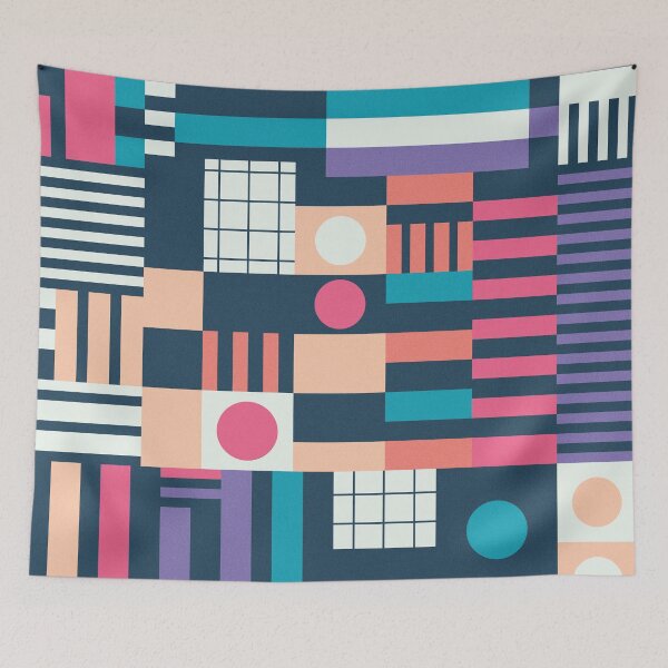 Item preview, Midnight Blocks - Electric Dreams designed and sold by designerham.