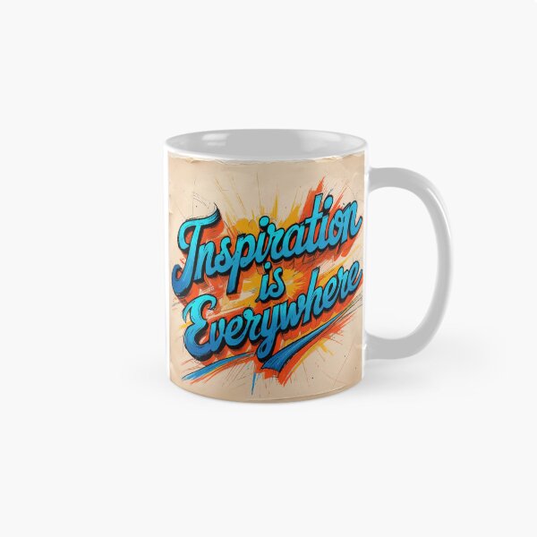 Item preview, Inspiration is Everywhere - Hand Lettered Motivational Quote designed and sold by Moss and Moon Studio.