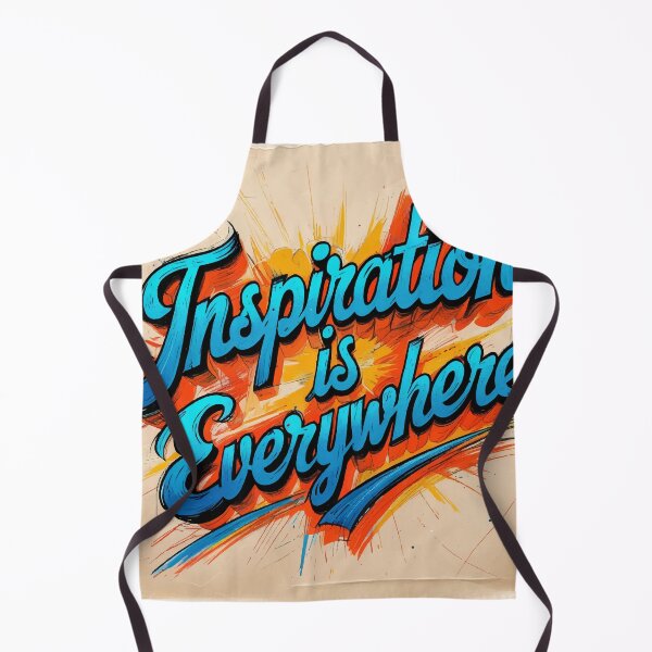 Item preview, Inspiration is Everywhere - Hand Lettered Motivational Quote designed and sold by Moss and Moon Studio.