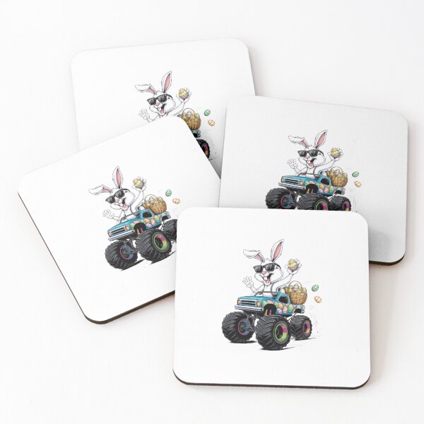 Item preview, Funny Rabbit Bunny Happy Easter Monster Truck Lovers Kids Boy designed and sold by diyoor.