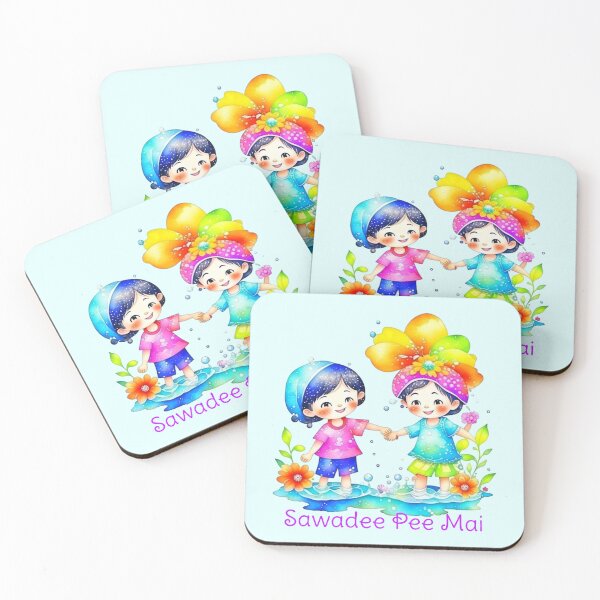 Item preview, Sawadee Pee Mai Watercolor designed and sold by HolidayBug.