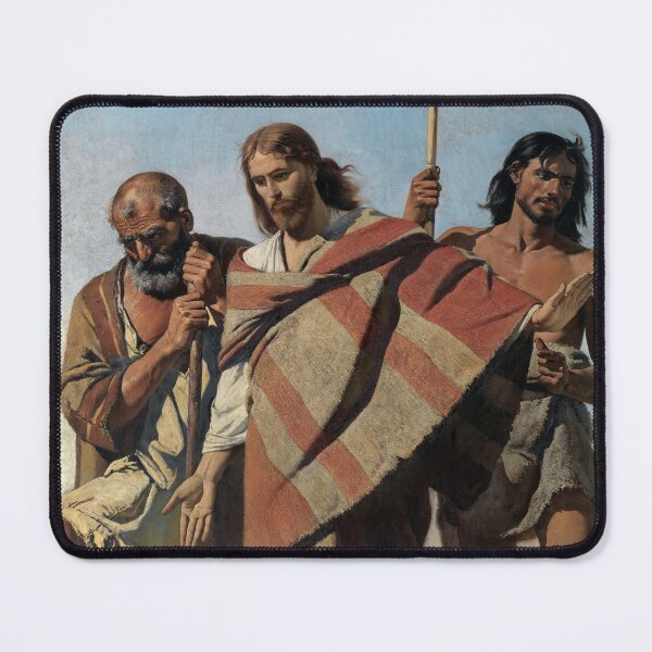Item preview, Jesus between Saint Peter and Saint John Baptist by Charles Verlat designed and sold by InnerCitadel.