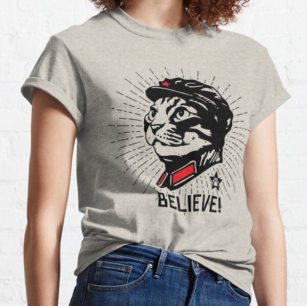 Vista previa del artículo con la obra «Presidente Miau Di ¡CREE! (Inglés)», diseñado y vendido por BelieveMeow.