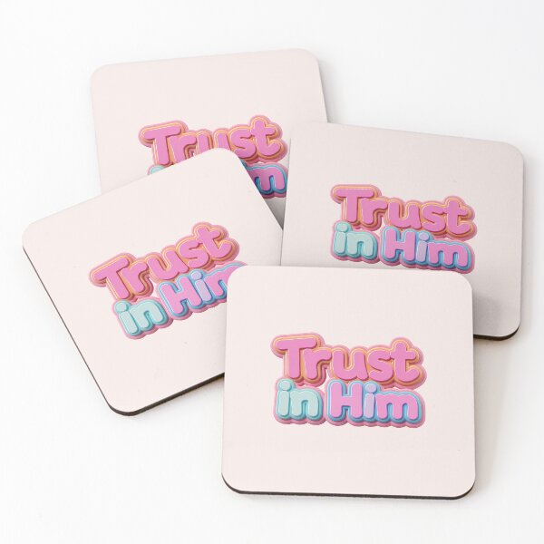 Item preview, Trust in Him – Prov. 3:5 Kawaii Pink 3D Christian Quote designed and sold by  KnitLuv.