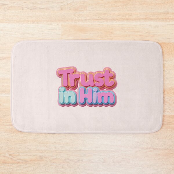 Item preview, Trust in Him – Prov. 3:5 Kawaii Pink 3D Christian Quote designed and sold by  KnitLuv.