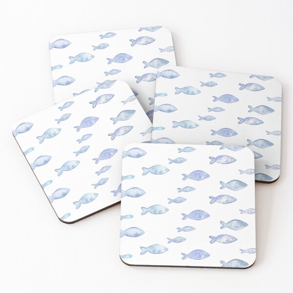 Item preview, lofi painted fish pattern designed and sold by cherry by hs (coucou).