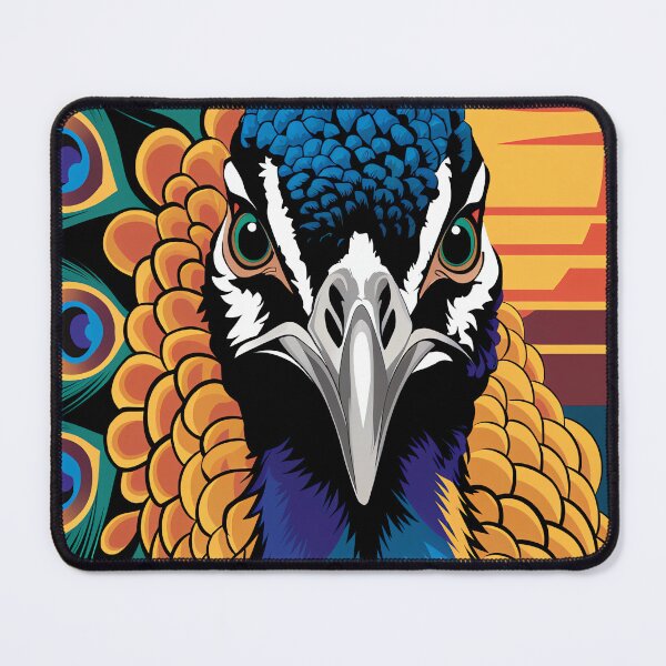 Item preview, Beautiful Peacock Art, Vibrant Bird Lover designed and sold by madtoyman.