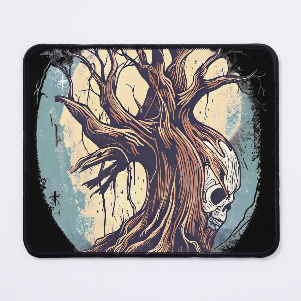 Item preview, Haunted Tree with Hidden Skull – Dark Fantasy Artwork designed and sold by EmiBarDesign.