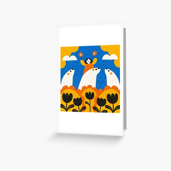 Aperçu de l'œuvre une-petite-fille-vole-sur-le-dos-d-un-ours-de-glace créée et vendue par ArtZombieStore.