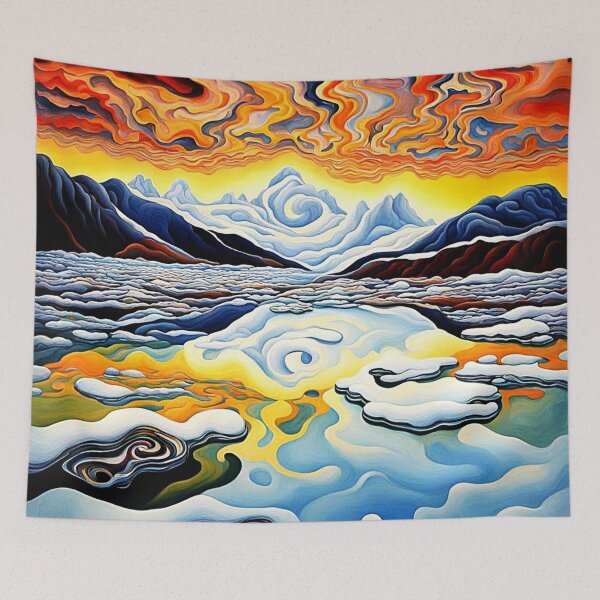 Item preview, Clouds over icy landscape 1 designed and sold by George Hutton Hunter.