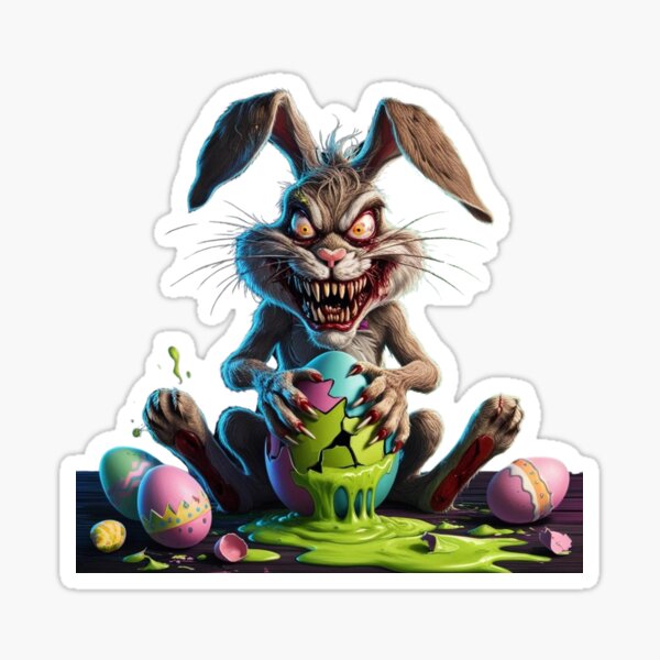 Item preview, "Deranged Easter Bunny: Adorably Sinister" designed and sold by Rebel Fusion.