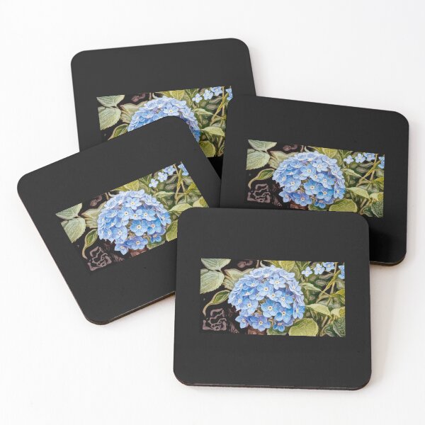 Item preview, From the Garden : blue hydrangea hortensia#2 designed and sold by Helios Be. Lavsh.