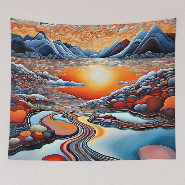 Item preview, Clouds over icy landscape 2 designed and sold by George Hutton Hunter.