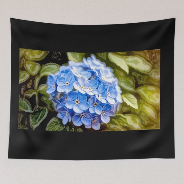 Item preview, From the Garden : blue hydrangea hortensia#3 designed and sold by Helios Be. Lavsh.