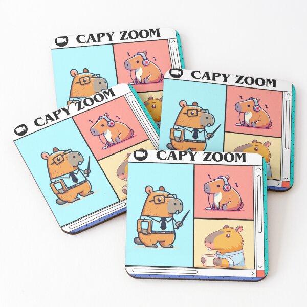 Artikelvorschau, Capybara Zoom-Meeting - Lustig entworfen und verkauft von andrex66.