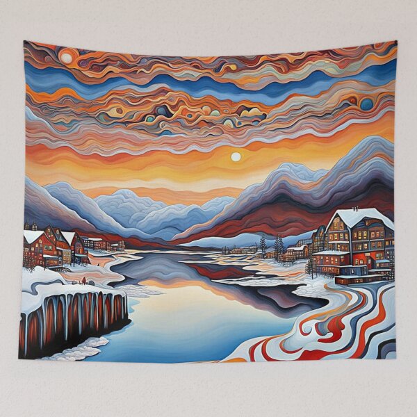 Item preview, Clouds over icy landscape 3 designed and sold by George Hutton Hunter.