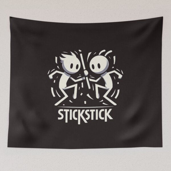 Item preview, StickStick Fun: Minimalist Stick Figure Duo T-shirt Design designed and sold by dreambigdrive38.