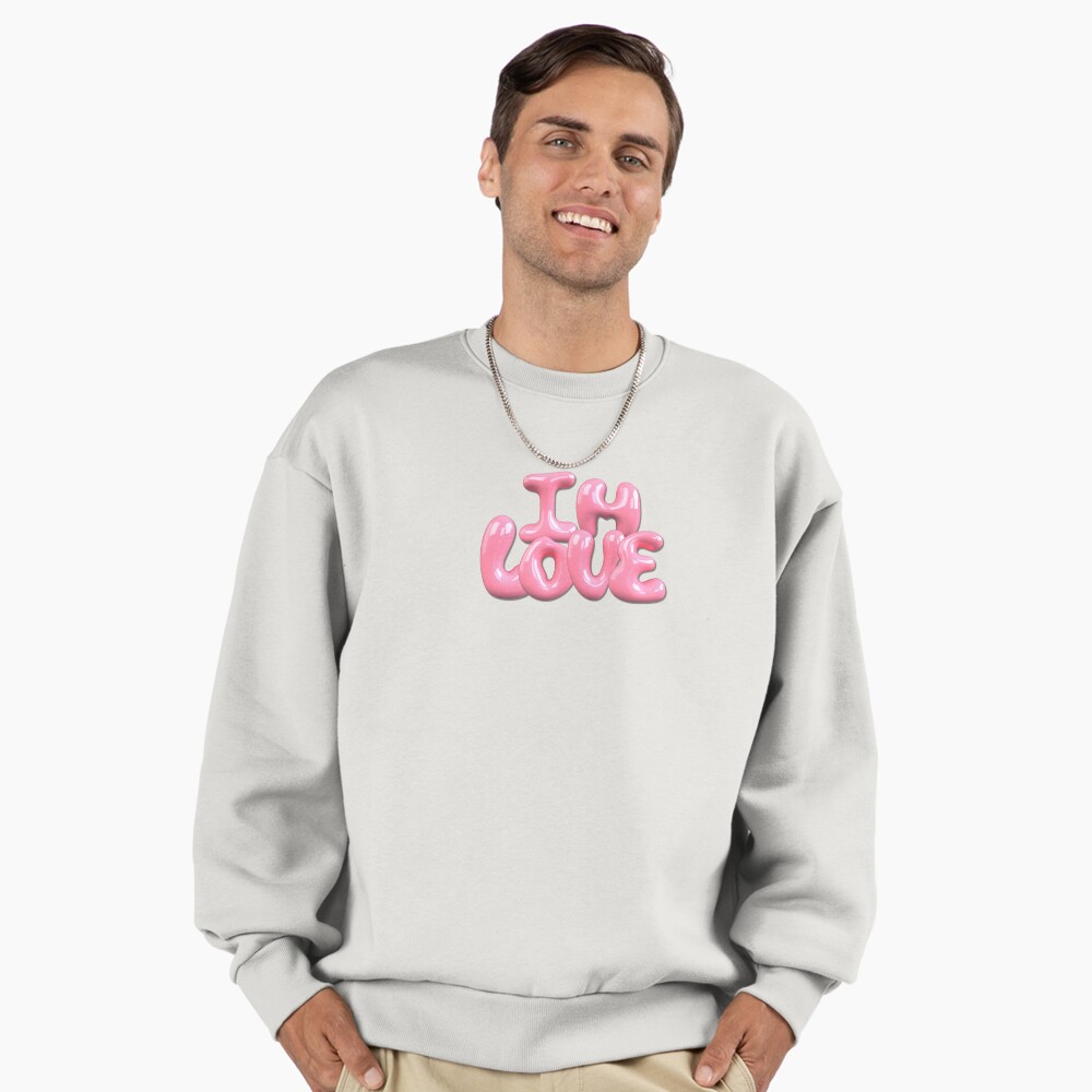 I'm Love – Cute Aesthetic Bubble Letter Typography Sticker