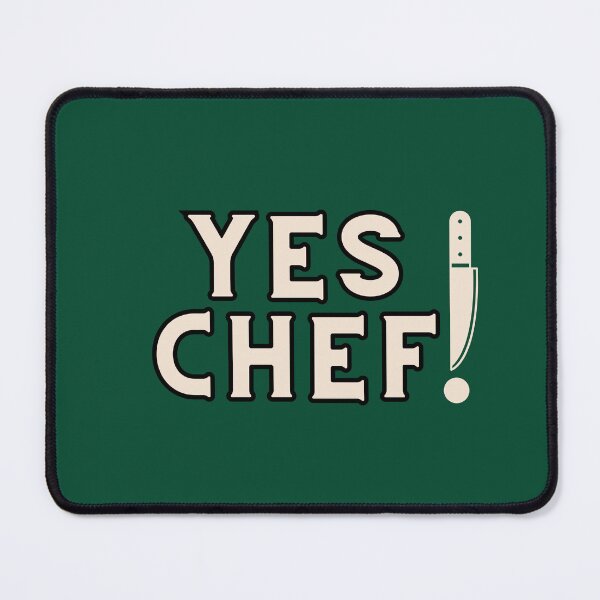 Item preview, Yes Chef! Retro Font with Knife Exclamation Mark designed and sold by YonderAndBeyond.